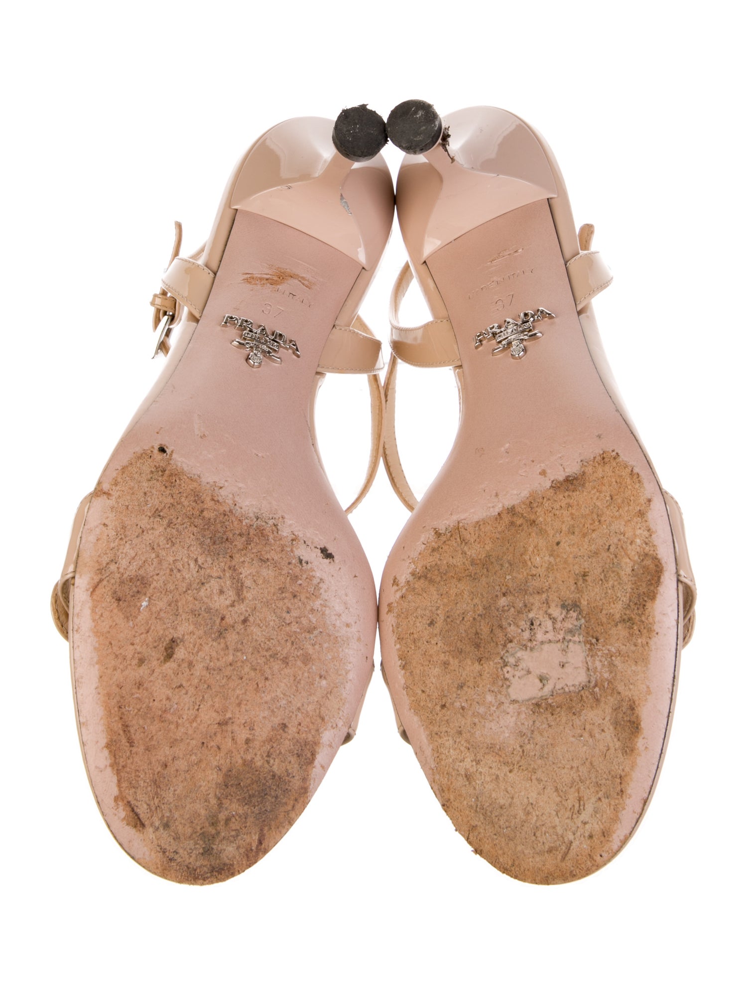 Prada Patent Leather Sandals